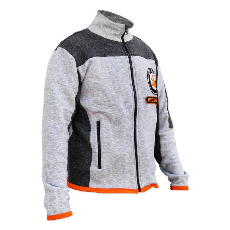 411527L-2-Fleece-Jacke-BYE-BIKE-anthrazitgrau-Groesse-L