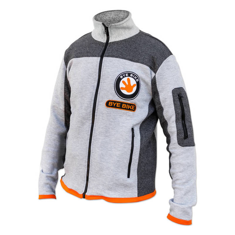 411527L-3-Fleece-Jacke-BYE-BIKE-anthrazitgrau-Groesse-L