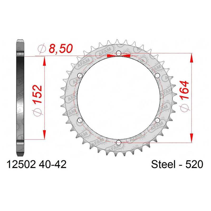 872126-Zahnkranz-AFAM-Stahl-52040Z