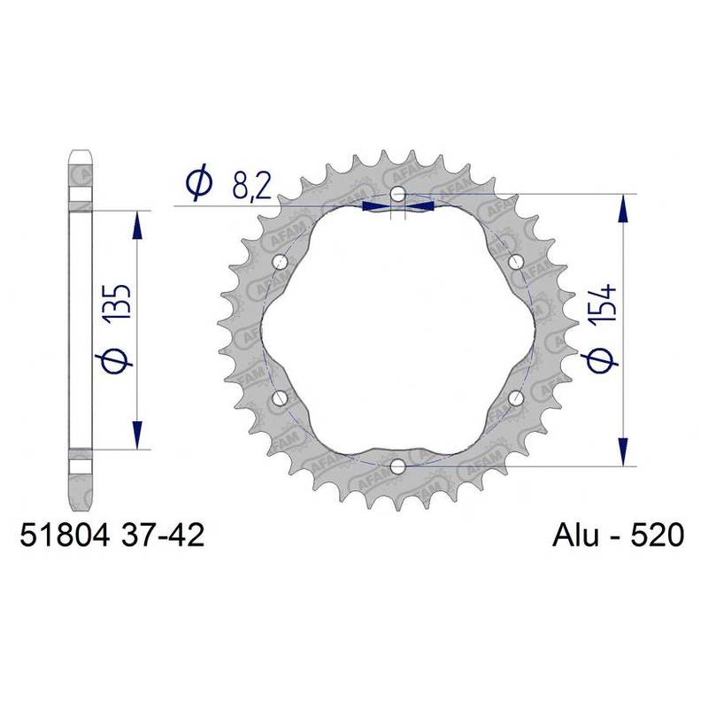 872144-Zahnkranz-AFAM-Alu-52042Z