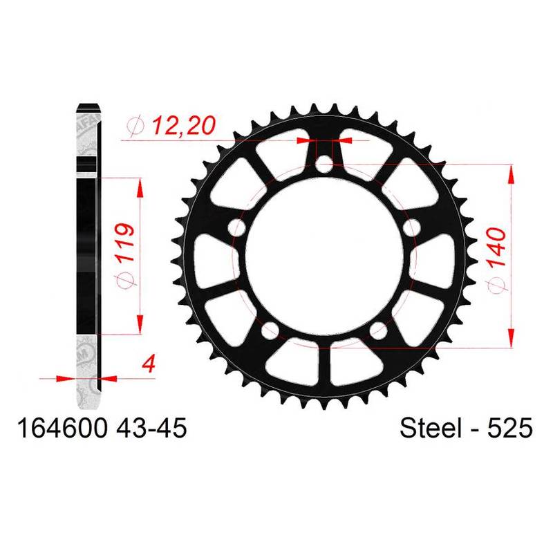 872305-Zahnkranz-AFAM-Stahl-52545Z