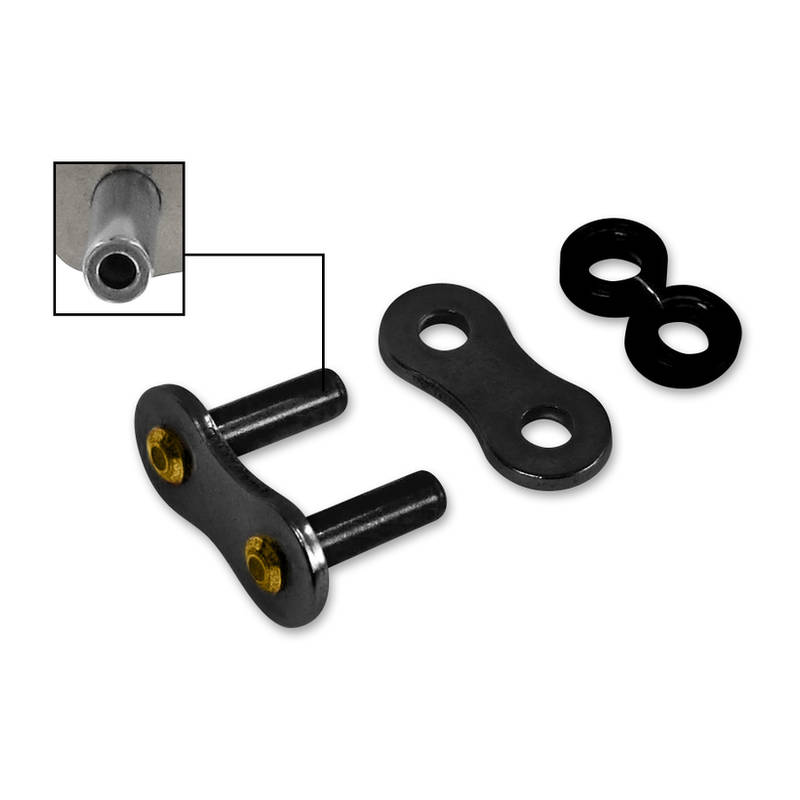 880273-1-Kettenschloss-Nietschloss-RK-525GXW-XW-Ring-CLFZ-PLS-BL-schwarz-neu