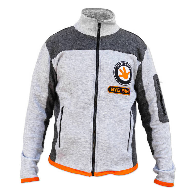 411527L-Fleece-Jacke-BYE-BIKE-anthrazitgrau-Groesse-L