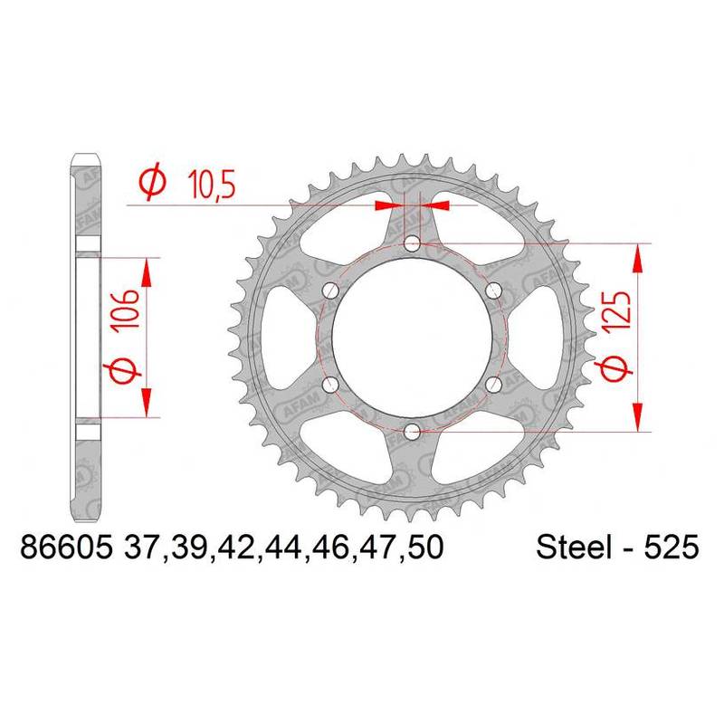 873442-Zahnkranz-AFAM-Stahl-52544Z